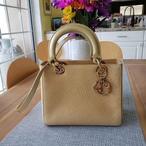 Beautiful Vintage Christian Dior Lady Dior Nubuck Diorissimo Medium Suede Bag